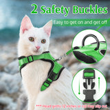 rabbitgoo Cat Harness and Leash for Walking, Escape Proof Soft Adjustable Vest Harnesses for Cats, Easy Control Breathable Reflective Strips Jacket