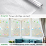 rabbitgoo Privacy Window Film Frosted Window Sticker Static Cling No Glue Glass Film Anti-UV Glass Film for Home Office