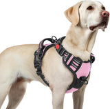 rabbitgoo Dog Harness Medium Sized, No Pull Pet Harness with 3 Buckles, Adjustable Soft Padded Dog Vest with Instant Control Handle, Easy Walking Reflective Pet Vest for Medium Dogs