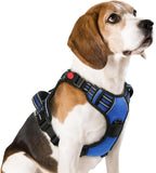 rabbitgoo Dog Harness Medium Sized, No Pull Pet Harness with 3 Buckles, Adjustable Soft Padded Dog Vest with Instant Control Handle, Easy Walking Reflective Pet Vest for Medium Dogs