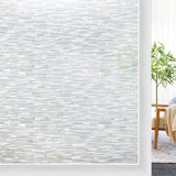 rabbitgoo Privacy Window Film Frosted Window Sticker Static Cling No Glue Glass Film Anti-UV Glass Film for Home Office