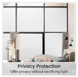 rabbitgoo Window Privacy Film, Decorative Frosted Glass Window Film, Removable Window Sticker