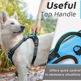 Dog Harness for Large Dogs No Pull, No Choke Dog Harness Soft Padded, Adjustable Reflective Dog Vest with Handle Control for Small Medium Large Dogs