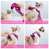 rabbitgoo Cat Harness and Leash for Walking, Escape Proof Soft Adjustable Vest Harnesses for Cats, Easy Control Breathable Reflective Strips Jacket