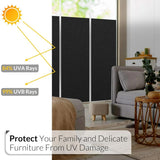 rabbitgoo Window Privacy Film, Decorative Frosted Glass Window Film, Removable Window Sticker