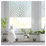 rabbitgoo Privacy Window Film Frosted Window Sticker Static Cling No Glue Glass Film Anti-UV Glass Film for Home Office