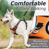 Dog Harness for Large Dogs No Pull, No Choke Dog Harness Soft Padded, Adjustable Reflective Dog Vest with Handle Control for Small Medium Large Dogs