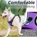 Dog Harness for Large Dogs No Pull, No Choke Dog Harness Soft Padded, Adjustable Reflective Dog Vest with Handle Control for Small Medium Large Dogs