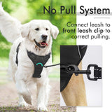 rabbitgoo Dog Harness, No-Pull Pet Harness with 2 Leash Clips, Adjustable Soft Padded Dog Vest, Reflective Outdoor Pet Oxford Vest with Easy Control Handle for Large Dogs