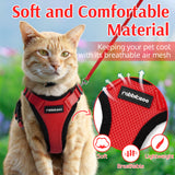 rabbitgoo Cat Harness and Leash for Walking, Escape Proof Soft Adjustable Vest Harnesses for Cats, Easy Control Breathable Reflective Strips Jacket