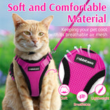 rabbitgoo Cat Harness and Leash for Walking, Escape Proof Soft Adjustable Vest Harnesses for Cats, Easy Control Breathable Reflective Strips Jacket