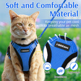 rabbitgoo Cat Harness and Leash for Walking, Escape Proof Soft Adjustable Vest Harnesses for Cats, Easy Control Breathable Reflective Strips Jacket