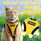 rabbitgoo Cat Harness and Leash for Walking, Escape Proof Soft Adjustable Vest Harnesses for Cats, Easy Control Breathable Reflective Strips Jacket