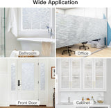 rabbitgoo Privacy Window Film Frosted Window Sticker Static Cling No Glue Glass Film Anti-UV Glass Film for Home Office