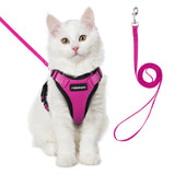 rabbitgoo Cat Harness and Leash for Walking, Escape Proof Soft Adjustable Vest Harnesses for Cats, Easy Control Breathable Reflective Strips Jacket