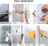 rabbitgoo Privacy Window Film Frosted Window Sticker Static Cling No Glue Glass Film Anti-UV Glass Film for Home Office