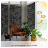 rabbitgoo Window Privacy Film, Decorative Frosted Glass Window Film, Removable Window Sticker