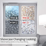 rabbitgoo Window Privacy Film, Decorative Window Clings, UV Blocking Window Coverings Static Cling Non Adhesive Door Window Stickers