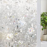 rabbitgoo Window Privacy Film, Decorative Frosted Glass Window Film, Removable Window Sticker